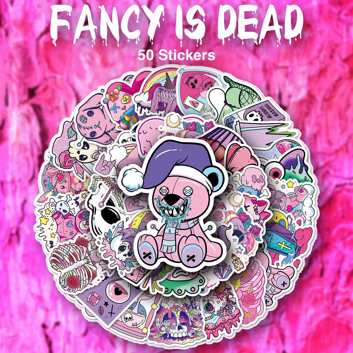 Amazon | パステルゴシック ステッカー 50枚セット PVC 防水 シール